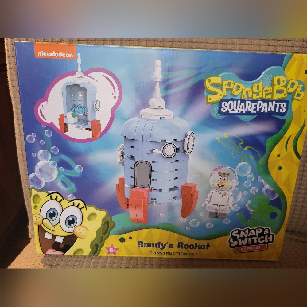 ***COMPATIBLE WITH LEGO BRAND***Spongebob Snap & Switch Sandy Cheeks Set